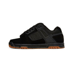 DC Men's Stag Low Top Skate Shoe  Black/Gum  9 D US