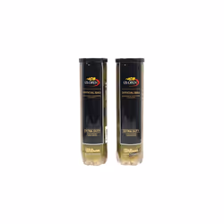 UnisexAdult Tennis Balls US Open 2 Cans with 4 Balls Each for Hard Surfaces Yellow 8 Balls