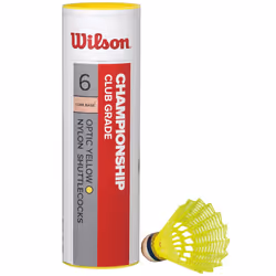 Championship Badminton Shuttlecocks 79 (Very Fast Speed), Yellow, One Size, 6 Pack