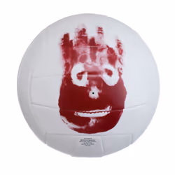 WILSON Cast Away Mini Volleyball - White  Durable 18-Panel Synthetic Material Cover  Ideal Size for Display