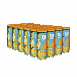Wilson Profile All Court Tennis Balls - Yellow  24 Can Case (72 Balls)