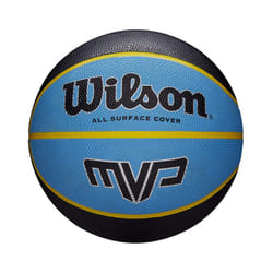 Wilson MVP All Surface Cover Rubber Basketball Ball Black/Blue/Yellow