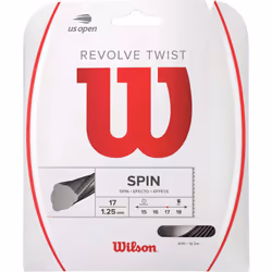 Wilson Revolve Twist 17 Tennis String - Set Grey