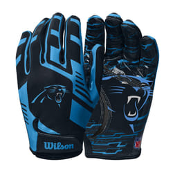 Wilson NFL Stretch Fit Football Gloves - Adult  Carolina Panthers