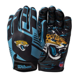 Wilson NFL Stretch Fit Football Gloves - Adult  Jacksonville Jaguars