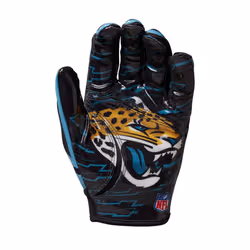 Wilson NFL Stretch Fit Football Gloves - Adult  Jacksonville Jaguars