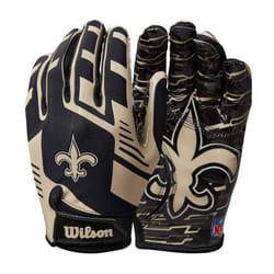 Wilson NFL Stretch Fit Football Gloves - Adult  New Orleans Saints