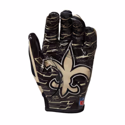 Wilson NFL Stretch Fit Football Gloves - Adult  New Orleans Saints