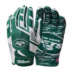 Wilson NFL Stretch Fit Football Gloves - Adult  New York Jets