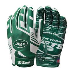 Wilson NFL Stretch Fit Football Gloves - Adult  New York Jets