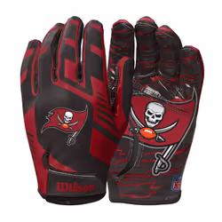 Wilson NFL Stretch Fit Football Gloves - Adult Tampa Bay Buccaneers
