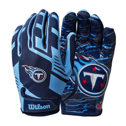 Wilson NFL Stretch Fit Football Gloves - Adult  Tennessee Titans