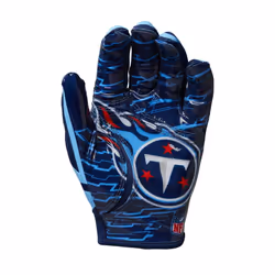 Wilson NFL Stretch Fit Football Gloves - Adult  Tennessee Titans