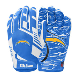 Wilson NFL Stretch Fit Football Gloves - Adult  Los Angeles Chargers