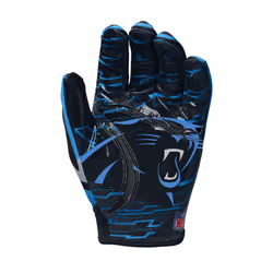 Wilson NFL Stretch Fit Football Gloves - Youth  Carolina Panthers
