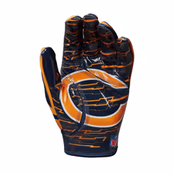 Wilson NFL Stretch Fit Football Gloves - Youth  Chicago Bears