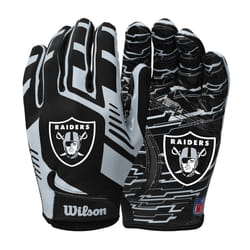 Wilson NFL Stretch Fit Football Gloves - Youth  Las Vegas Raiders