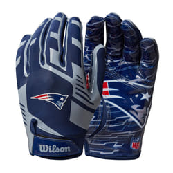 Wilson NFL Stretch Fit Football Gloves - Youth  New England Patriots