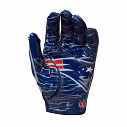 Wilson NFL Stretch Fit Football Gloves - Youth  New England Patriots
