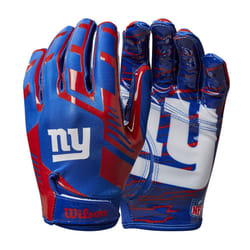 Wilson NFL Stretch Fit Football Gloves - Youth  New York Giants