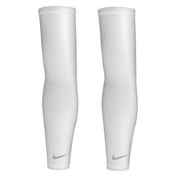 Nike Unisex's Lightweight Running Sleeve  White/Silver  Large-XLarge