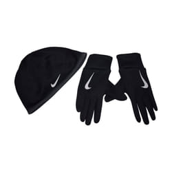 Nike Women's Run Thermal HAT and Glove Set XS/S Black/Anthracite/Silve