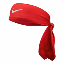 NIKE Dri-Fit Fury Sweat-Wicking Head Tie - Unisex (RED)