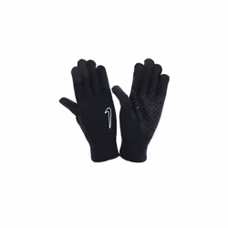 Nike Unisex's Knitted TECH and Grip Gloves 2.0, Black, S/M