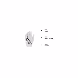 Nike Superbad 6.0 Football Gloves White | Black SM