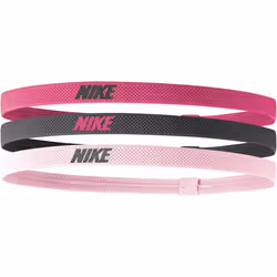 Nike Mixed Width Headbands 3 Pack Spark Gridiron Pink Glaze
