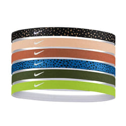 Nike Printed Dri-Fit Headbands 6-Pack/Unisex/Non-slip silicone grips (9521)