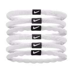 Nike Flex Hair Tie 6 Pack White / White / (Black)