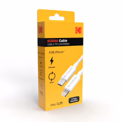 Kodak 30425989 lightning cable 1 m White