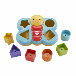 Fisher-Price Everything Baby Butterfly Shape Sorter, 0.5 yr(s), Plastic, Multicolour