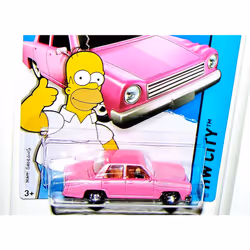 Hot Wheels 2015 HW City The Simpsons Family Car 56/250  Pink