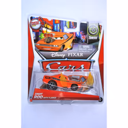 Disney / Pixar CARS Movie 1:55 Die Cast Car MAINLINE Snot Rod with Fla