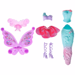 Barbie DHC39 Fairytale Dress Up, a princess, mermaid and fairy