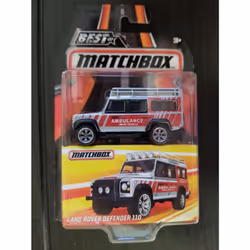 2016 Best of Matchbox Premium Collection Land Rover Defender 110 Silver/Red