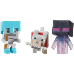Teleporting Enderman  Wolf with Bone & Skeleton with Diamond Armor Mini Figure (3 Pack)