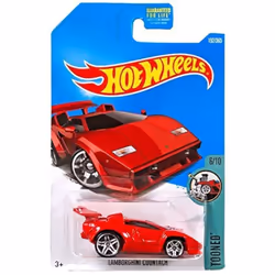 Hot Wheels 2017 Tooned Lamborghini Countach 152/365  Red