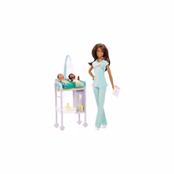 Barbie Careers Baby Doctor Doll Playset, Brunette
