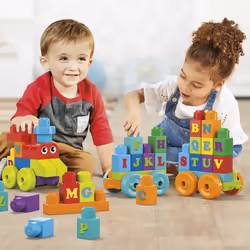 MEGA BLOKS Building Basics ABC Learning Train, Building set, 1 yr(s), Plastic, 20 pc(s), 1.14 kg