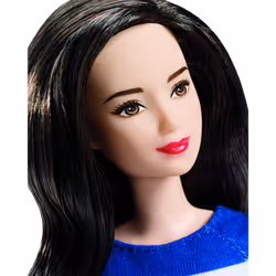 Barbie Mattel DYY91 - Fashionistas Puppe im Marine-Top
