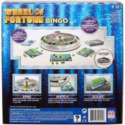 Mattel Wheel of Fortune Bingo Television Board Game