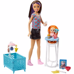 Barbie Skipper Babysitters Inc. Doll and Playset, Female, 3 yr(s), Girl, Multicolour