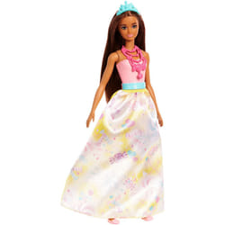 Barbie FJC96 Fantasy Sweetville Princess Latina Dreamtopia, Long Hair, Colourful Dresses, Gift for 2 to 5 Years Children Dolls