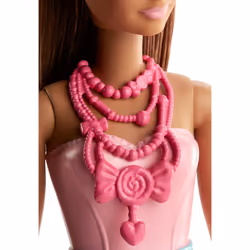 Barbie FJC96 Fantasy Sweetville Princess Latina Dreamtopia, Long Hair, Colourful Dresses, Gift for 2 to 5 Years Children Dolls