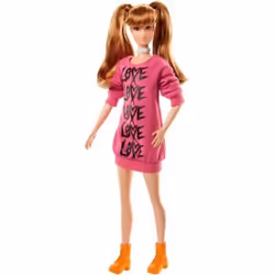 Barbie Fashionistas Doll 80 Wear Your Heart - Tall, Female, 3 yr(s), Girl, Multicolour