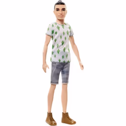 Barbie Ken Fashionistas Doll 3 Cactus Cooler - Slim, Male, 3 yr(s), Girl, Multicolour