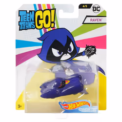 Hot Wheels FLJ14 DC Teen Titans Go! Character Cars - Raven (DMH73)